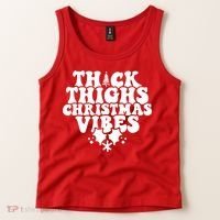 Thick Thighs Christmas Vibes Tank Top thumb 2