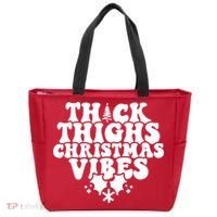 Thick Thighs Christmas Vibes Tote Bag thumb 0