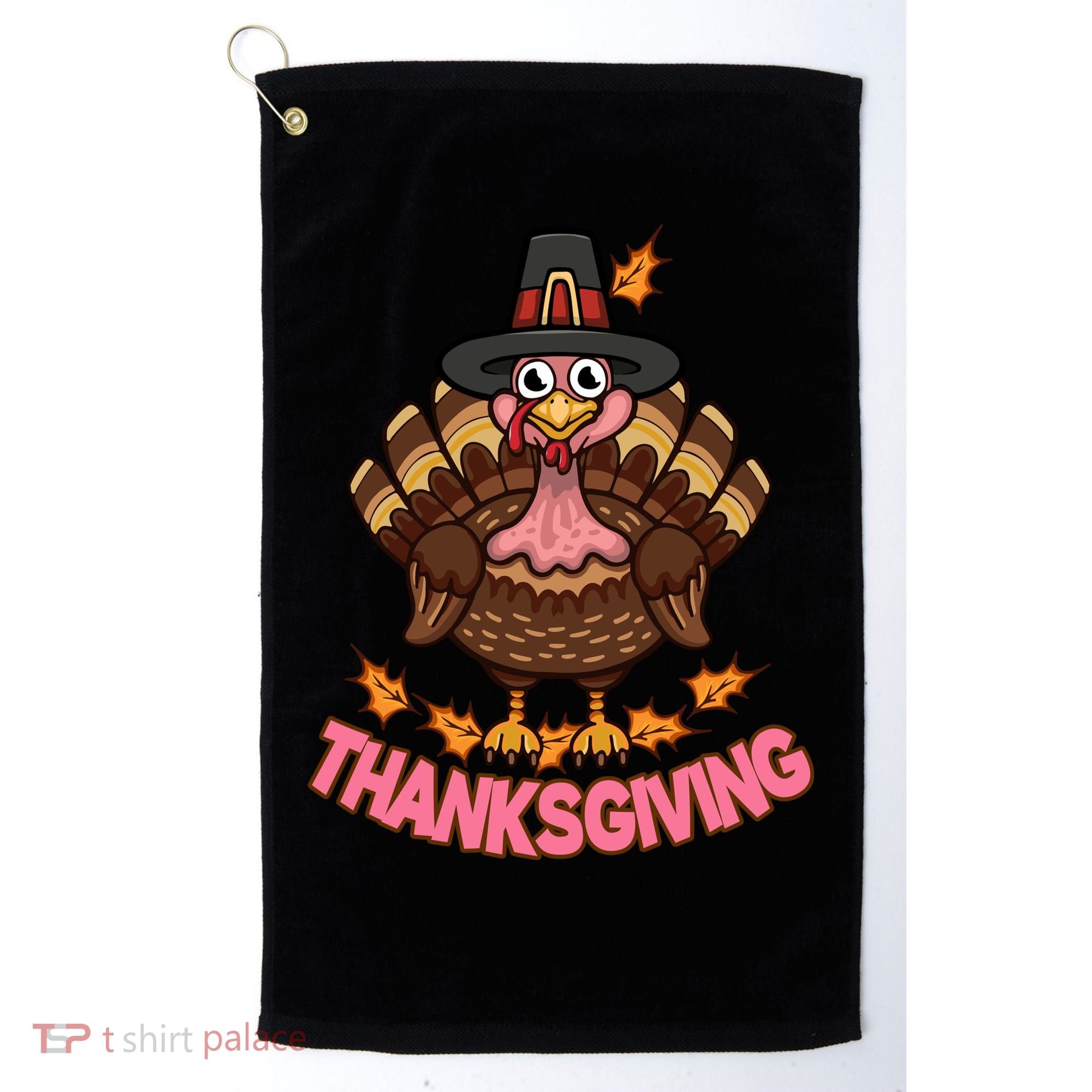 Thanksgiving Turkey Cute Holiday Golf Towel