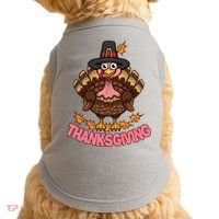 Thanksgiving Turkey Cute Holiday Doggie Tank thumb 0