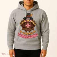 Thanksgiving Turkey Cute Holiday Hoodie thumb 2