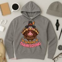 Thanksgiving Turkey Cute Holiday Hoodie thumb 3