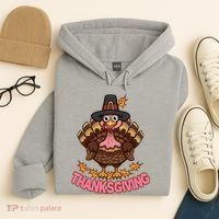 Thanksgiving Turkey Cute Holiday Hoodie thumb 4