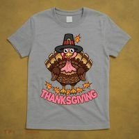 Thanksgiving Turkey Cute Holiday T-Shirt thumb 5