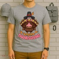 Thanksgiving Turkey Cute Holiday T-Shirt thumb 6
