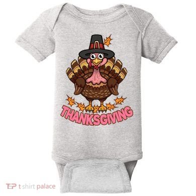 Thanksgiving Turkey Cute Holiday Baby Bodysuit