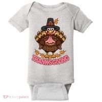 Thanksgiving Turkey Cute Holiday Baby Bodysuit thumb 0