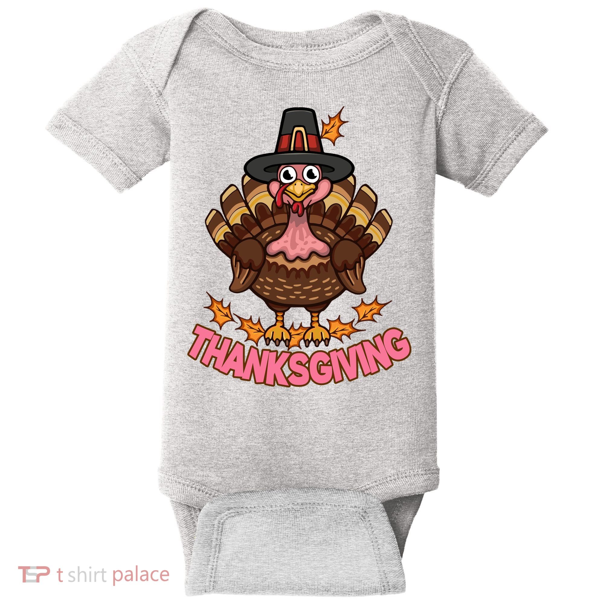 Thanksgiving Turkey Cute Holiday Baby Bodysuit