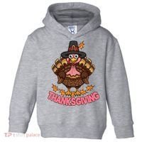 Thanksgiving Turkey Cute Holiday Toddler Hoodie thumb 0