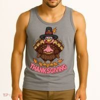 Thanksgiving Turkey Cute Holiday Tank Top thumb 3