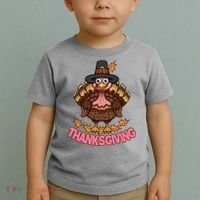 Thanksgiving Turkey Cute Holiday Toddler T-Shirt thumb 2