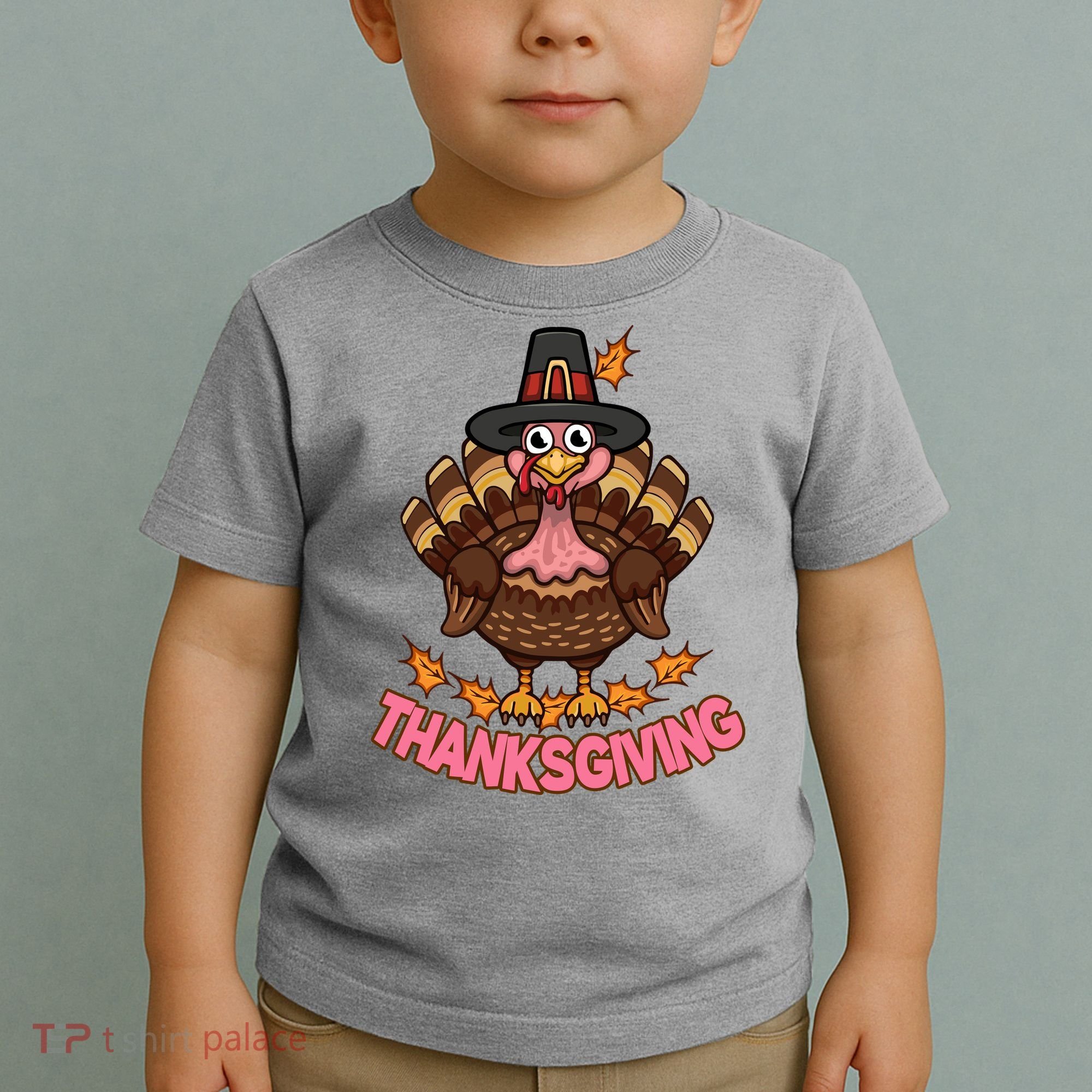 Thanksgiving Turkey Cute Holiday Toddler T-Shirt