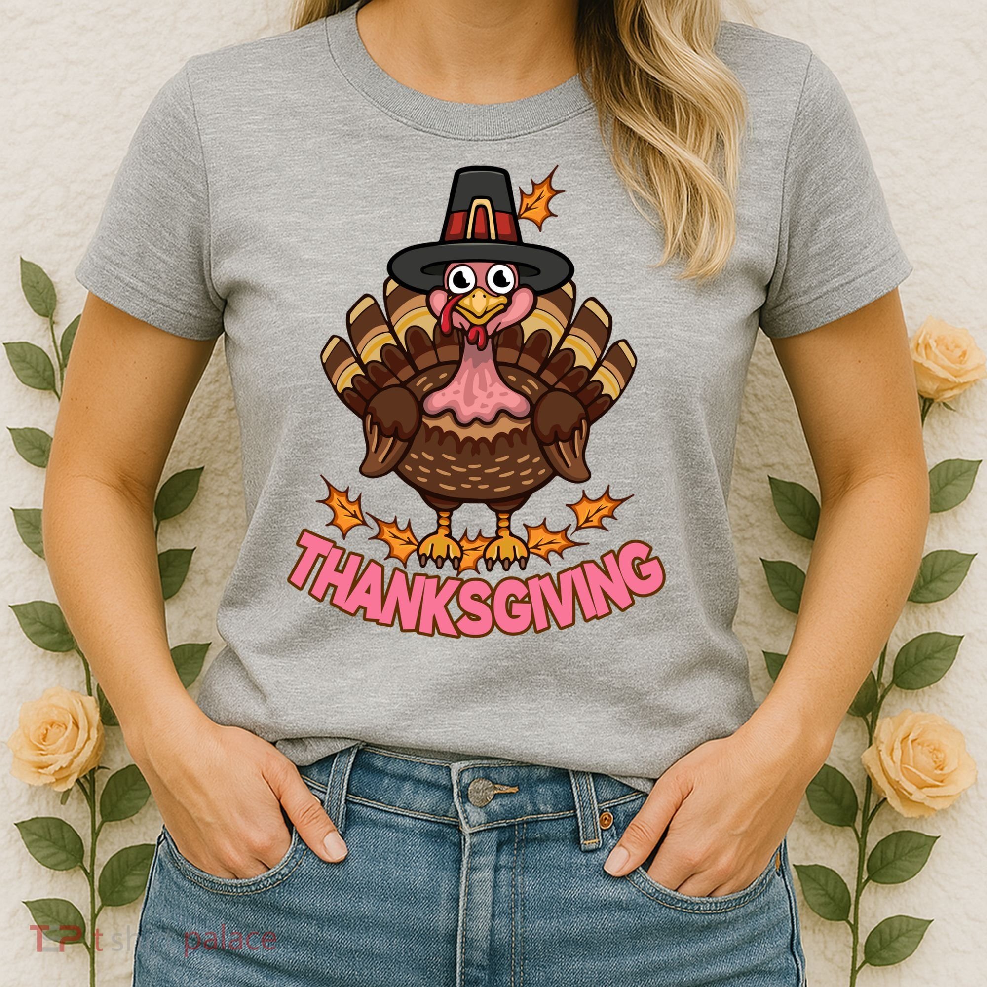 Thanksgiving Turkey Cute Holiday Women's T-Shirt
