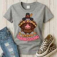 Thanksgiving Turkey Cute Holiday Women's T-Shirt thumb 3