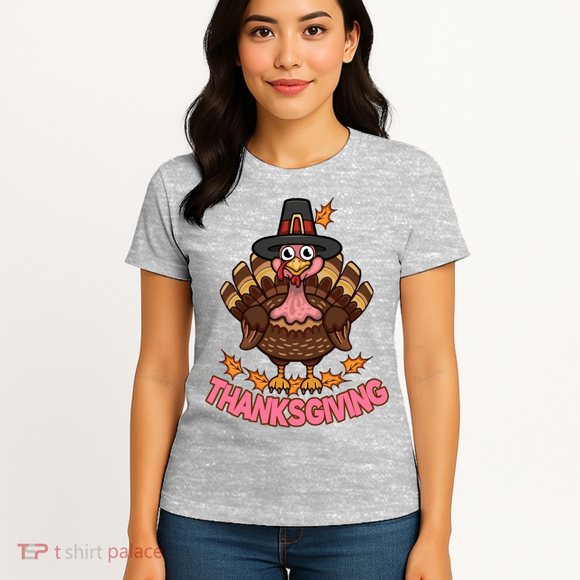 Thanksgiving Turkey Cute Holiday Women's T-Shirt