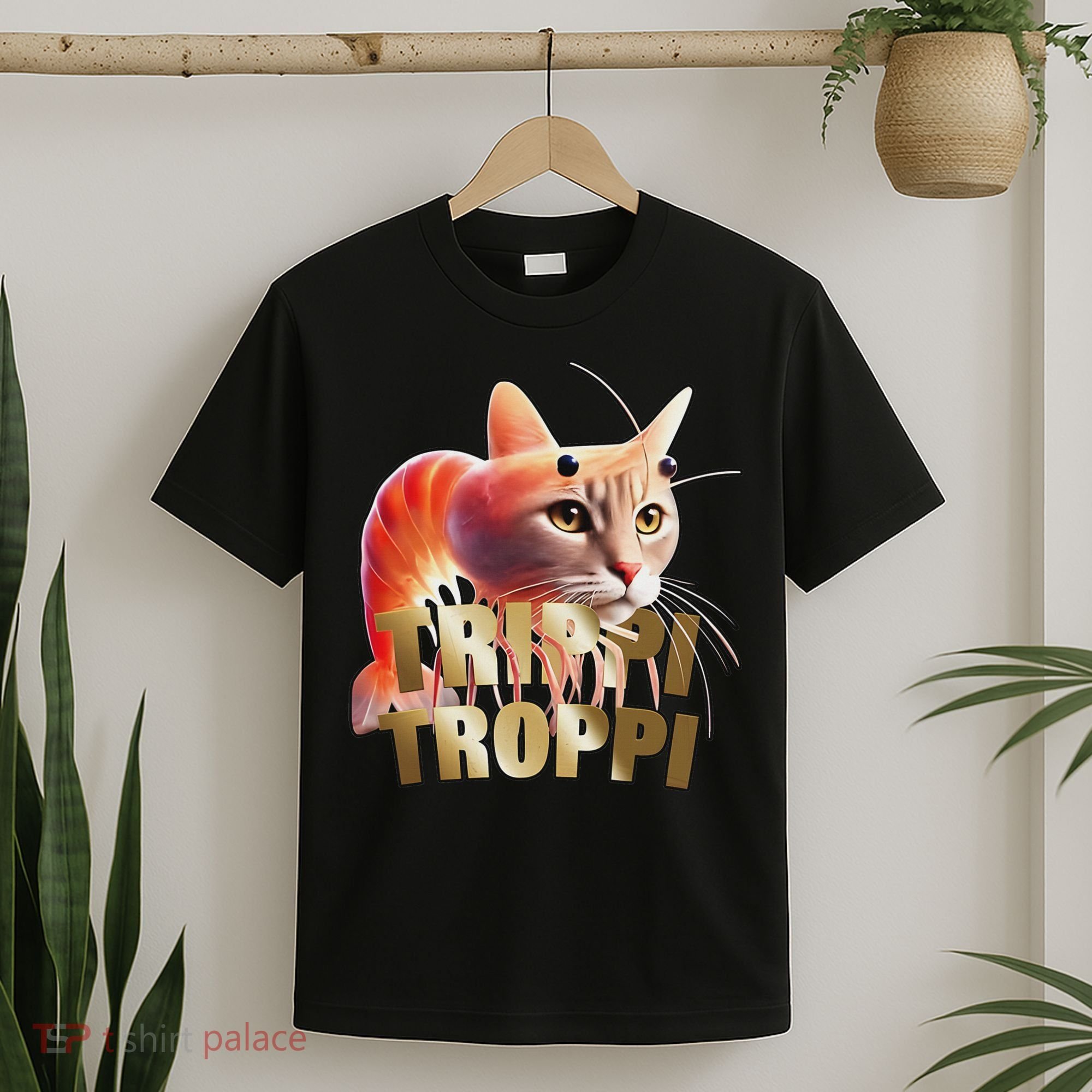 Trippi Troppi Cat Funny Meme Brainrot Humor Gen Z T-Shirt