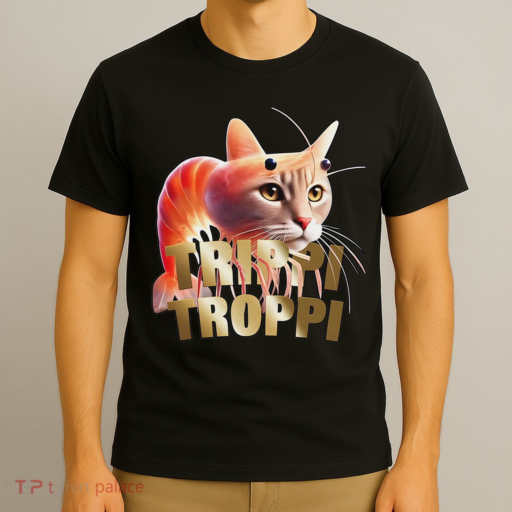 Trippi Troppi Cat Funny Meme Brainrot Humor Gen Z T-Shirt