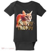 Trippi Troppi Cat Funny Meme Brainrot Humor Gen Z Baby Bodysuit thumb 0