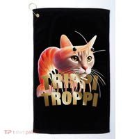 Trippi Troppi Cat Funny Meme Brainrot Humor Gen Z Golf Towel thumb 0