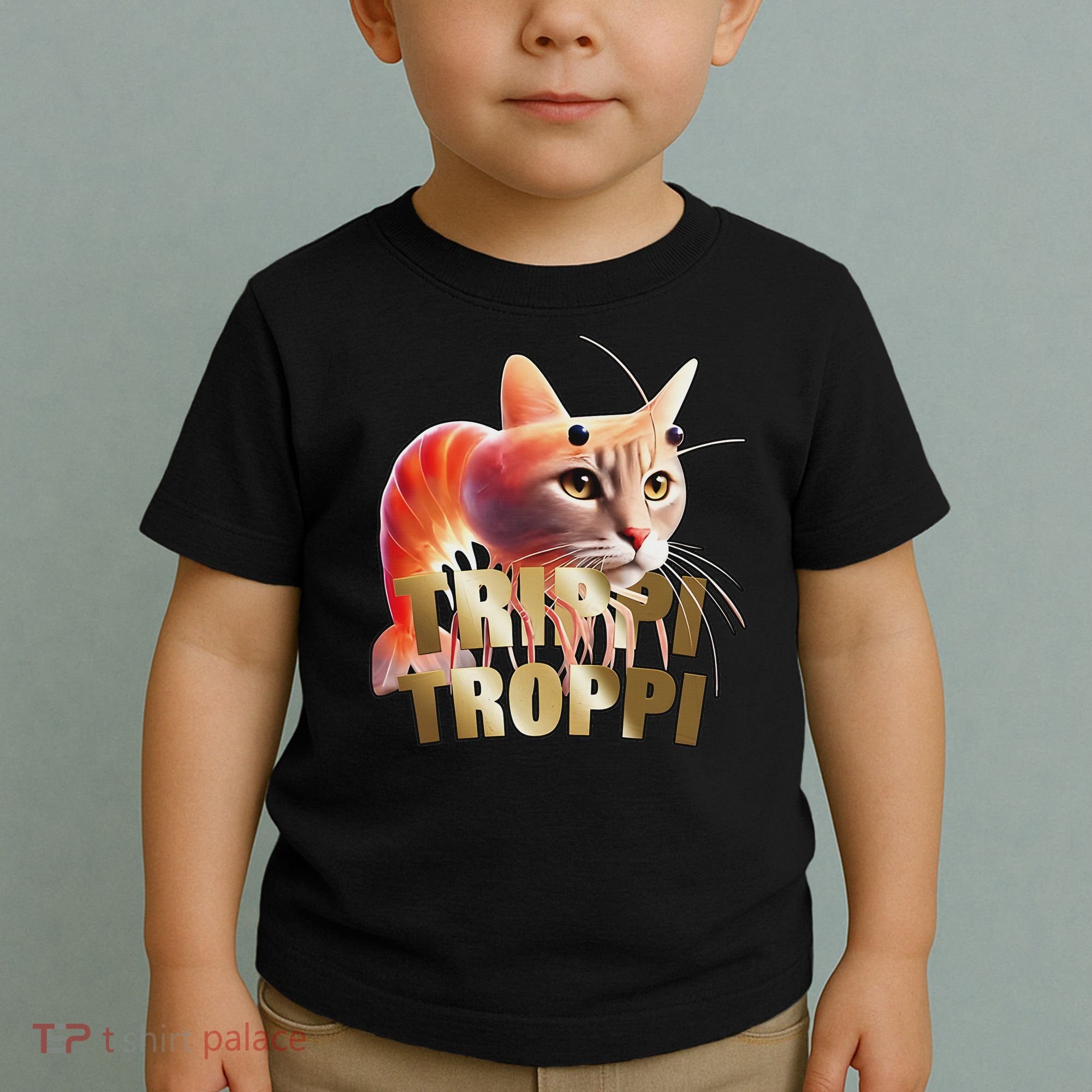 Trippi Troppi Cat Funny Meme Brainrot Humor Gen Z Toddler T-Shirt