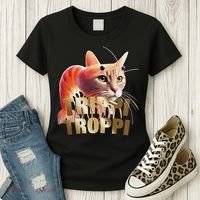 Trippi Troppi Cat Funny Meme Brainrot Humor Gen Z Women's T-Shirt thumb 3