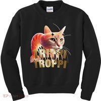 Trippi Troppi Cat Funny Meme Brainrot Humor Gen Z Kids Sweatshirt thumb 0