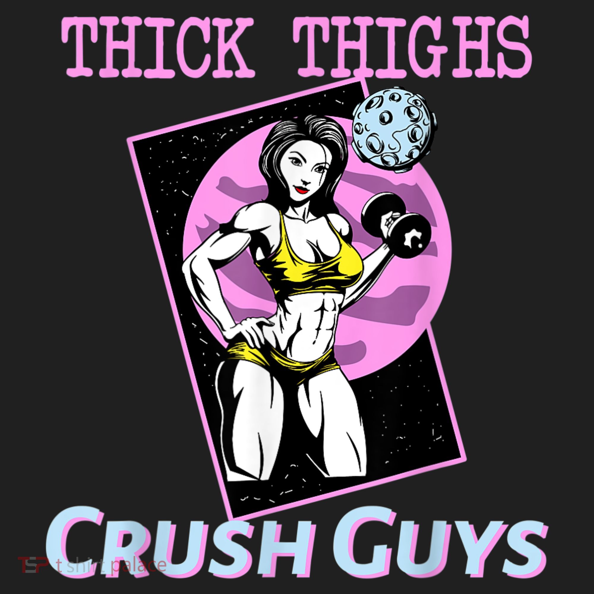 Thick Thighs Crush Guys Weightlifting Bodybuilding Gym Women's Sweatshirt