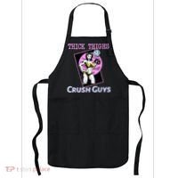 Thick Thighs Crush Guys Weightlifting Bodybuilding Gym Apron thumb 0