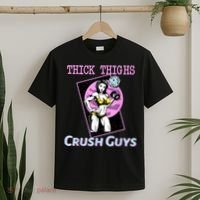 Thick Thighs Crush Guys Weightlifting Bodybuilding Gym T-Shirt thumb 2