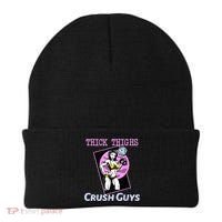 Thick Thighs Crush Guys Weightlifting Bodybuilding Gym Beanie thumb 0