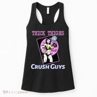 Thick Thighs Crush Guys Weightlifting Bodybuilding Gym Women's Tank Top thumb 0