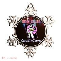 Thick Thighs Crush Guys Weightlifting Bodybuilding Gym Ornament thumb 0
