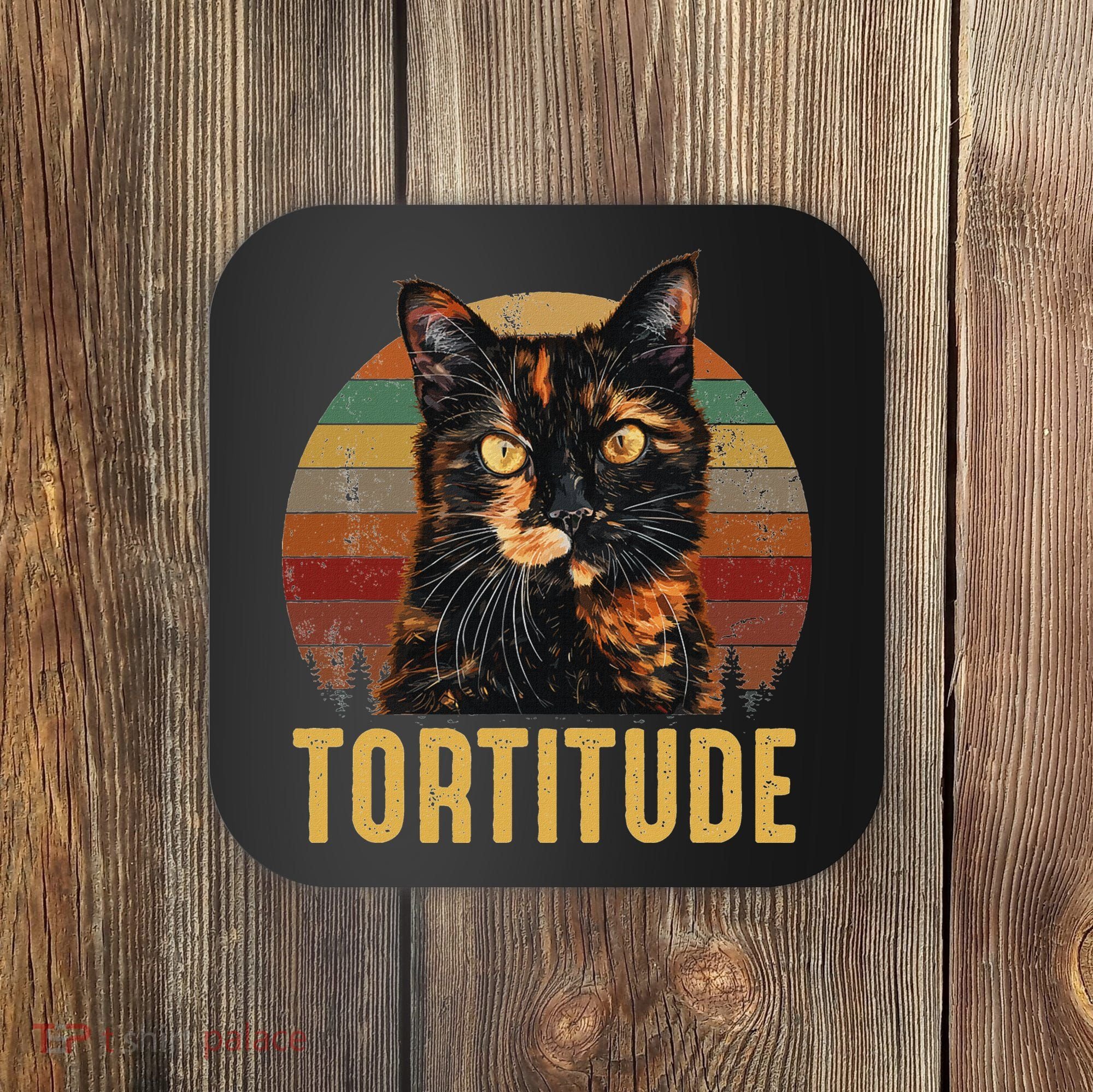Tortitude Tortoiseshell Cat Coaster