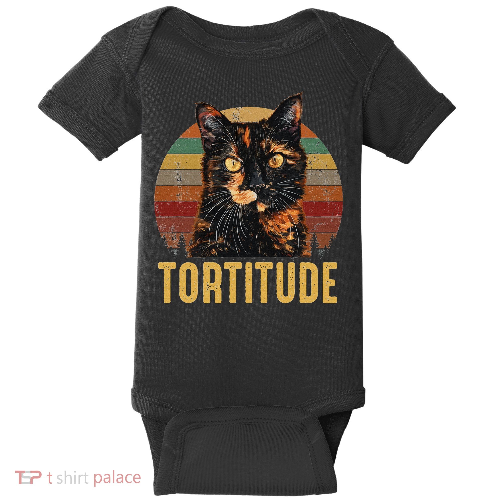 Tortitude Tortoiseshell Cat Baby Bodysuit