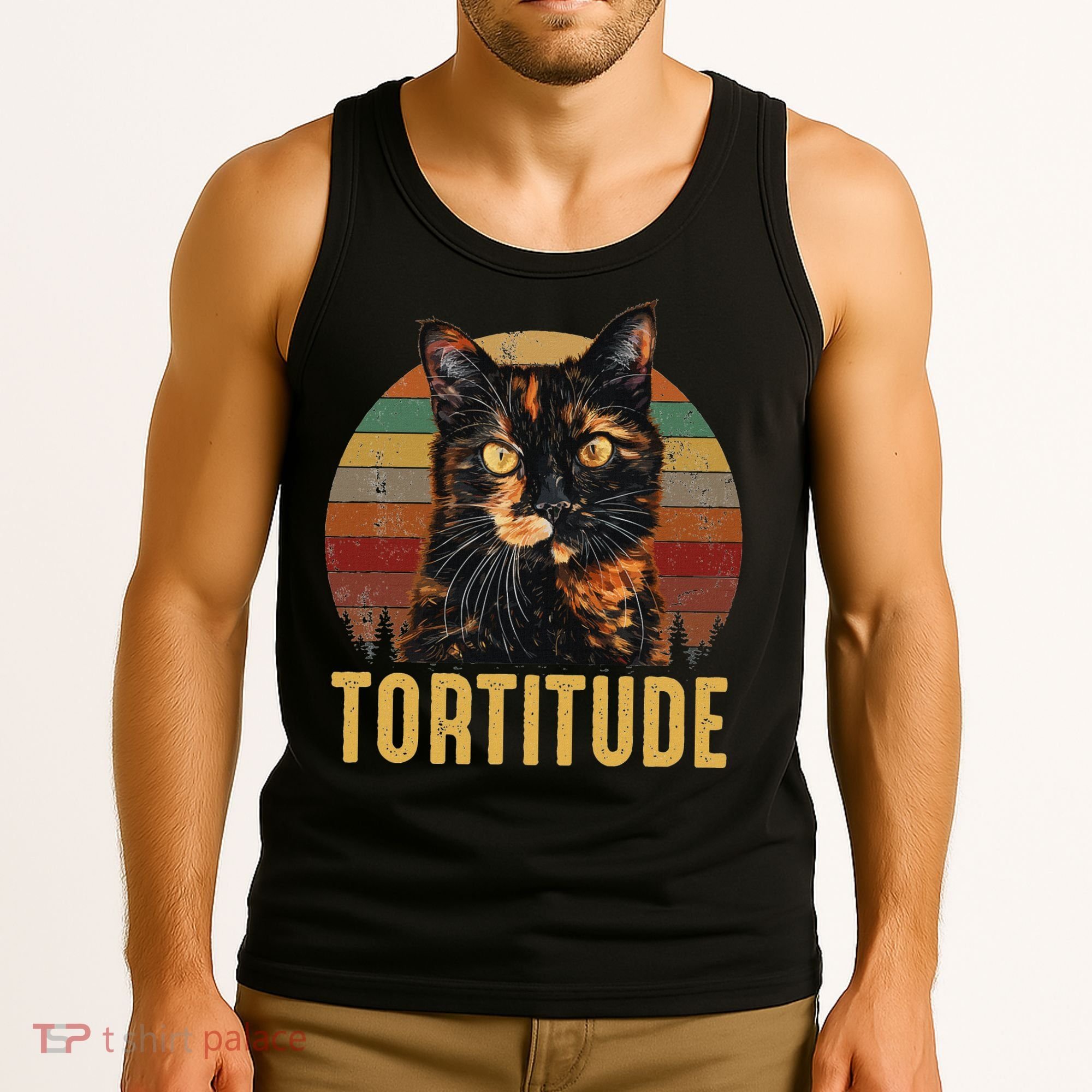 Tortitude Tortoiseshell Cat Tank Top