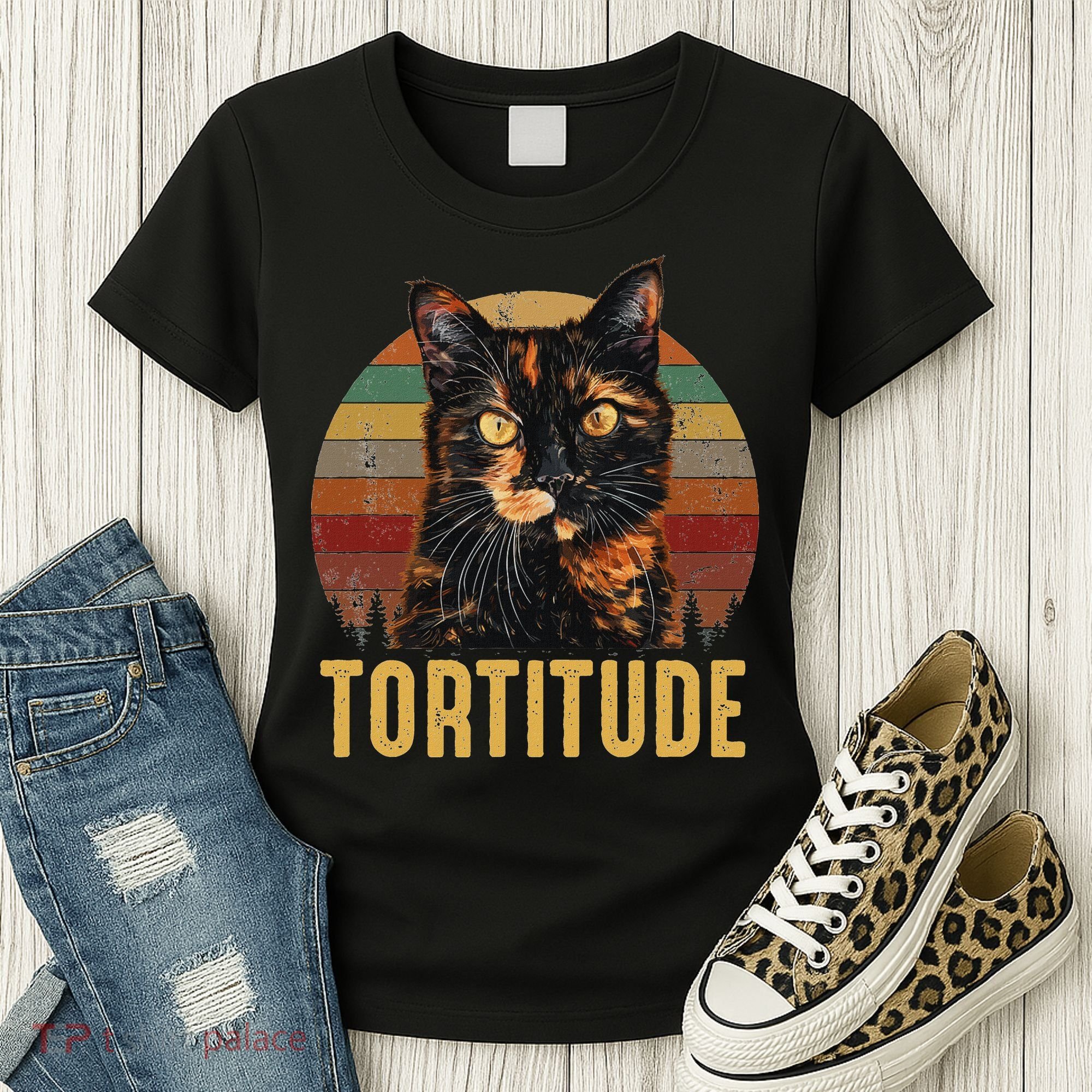 Tortitude Tortoiseshell Cat Women's T-Shirt
