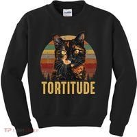 Tortitude Tortoiseshell Cat Kids Sweatshirt thumb 0