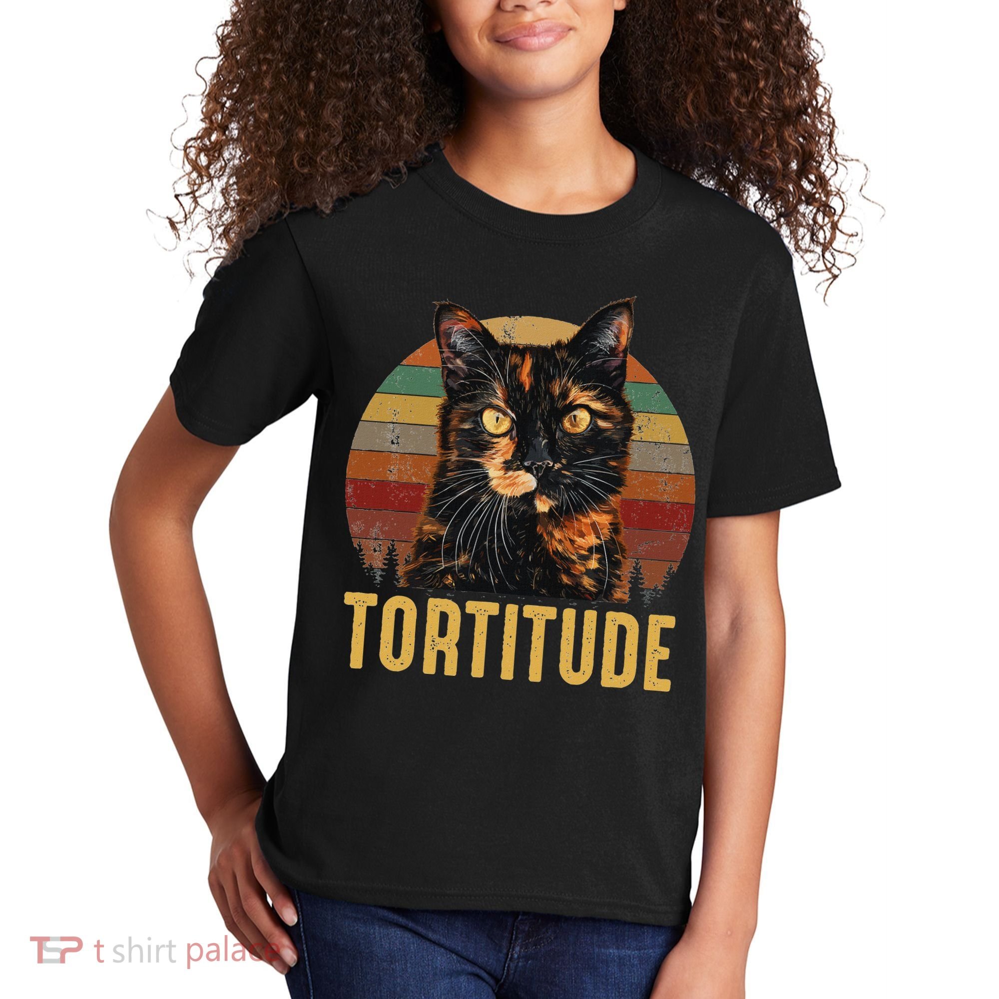 Tortitude Tortoiseshell Cat Kids T-Shirt