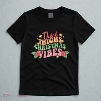 Thick Thighs Christmas Vibes Retro Holiday Funny T-Shirt thumb 5