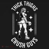 Thick Thighs Crush Guys Gym Workout Fitness Bodybuilding Mousepad thumb 1