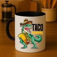Tacosaurus Taco Cinco De Mayo Dinosaur T Rex Coffee Mug thumb 4