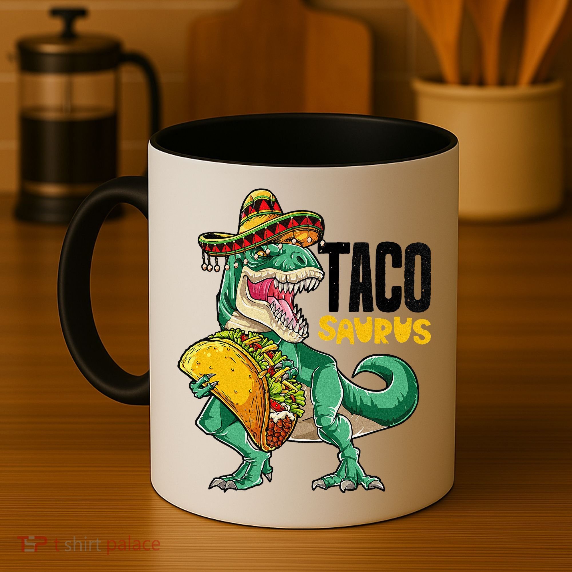 Tacosaurus Taco Cinco De Mayo Dinosaur T Rex Coffee Mug