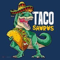 Tacosaurus Taco Cinco De Mayo Dinosaur T Rex Doggie Tank thumb 4
