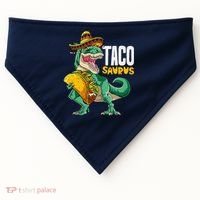 Tacosaurus Taco Cinco De Mayo Dinosaur T Rex USA-Made Doggie Bandana thumb 0