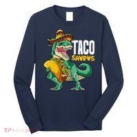 Tacosaurus Taco Cinco De Mayo Dinosaur T Rex Long Sleeve Shirt thumb 0