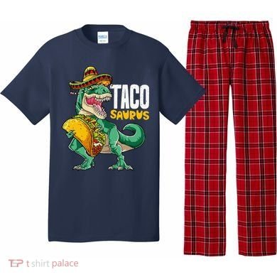 Tacosaurus Taco Cinco De Mayo Dinosaur T Rex Pajama Set