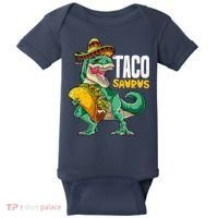 Tacosaurus Taco Cinco De Mayo Dinosaur T Rex Baby Bodysuit thumb 0