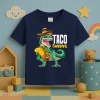 Tacosaurus Taco Cinco De Mayo Dinosaur T Rex Toddler T-Shirt thumb 3