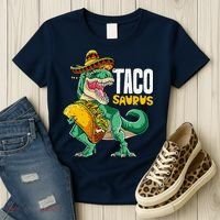 Tacosaurus Taco Cinco De Mayo Dinosaur T Rex Women's T-Shirt thumb 3