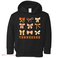 Tennessee TN Coquette Bow State Pride Toddler Hoodie thumb 0
